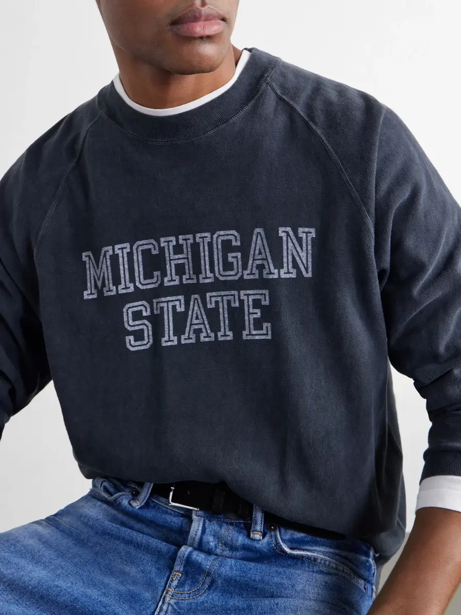 Remi Relief Michigan State Printed Cotton-Jersey T-shirt - Men | Thumbnail 5 Remi Relief Michigan State Printed Cotton-Jersey T-shirt - Men | Thumbnail 5