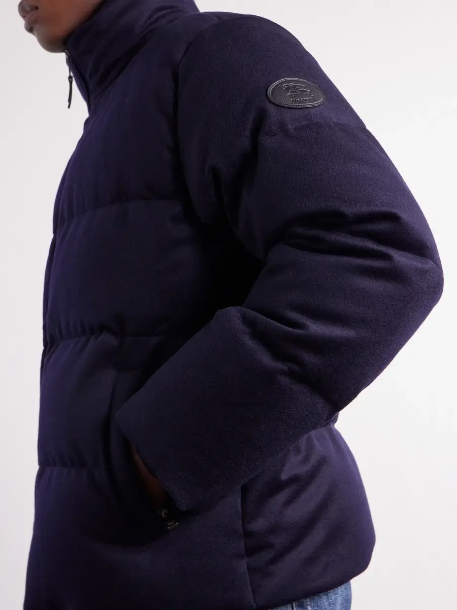 Burberry Logo-Appliqué Quilted Cashmere Down Jacket - Men | Thumbnail 5