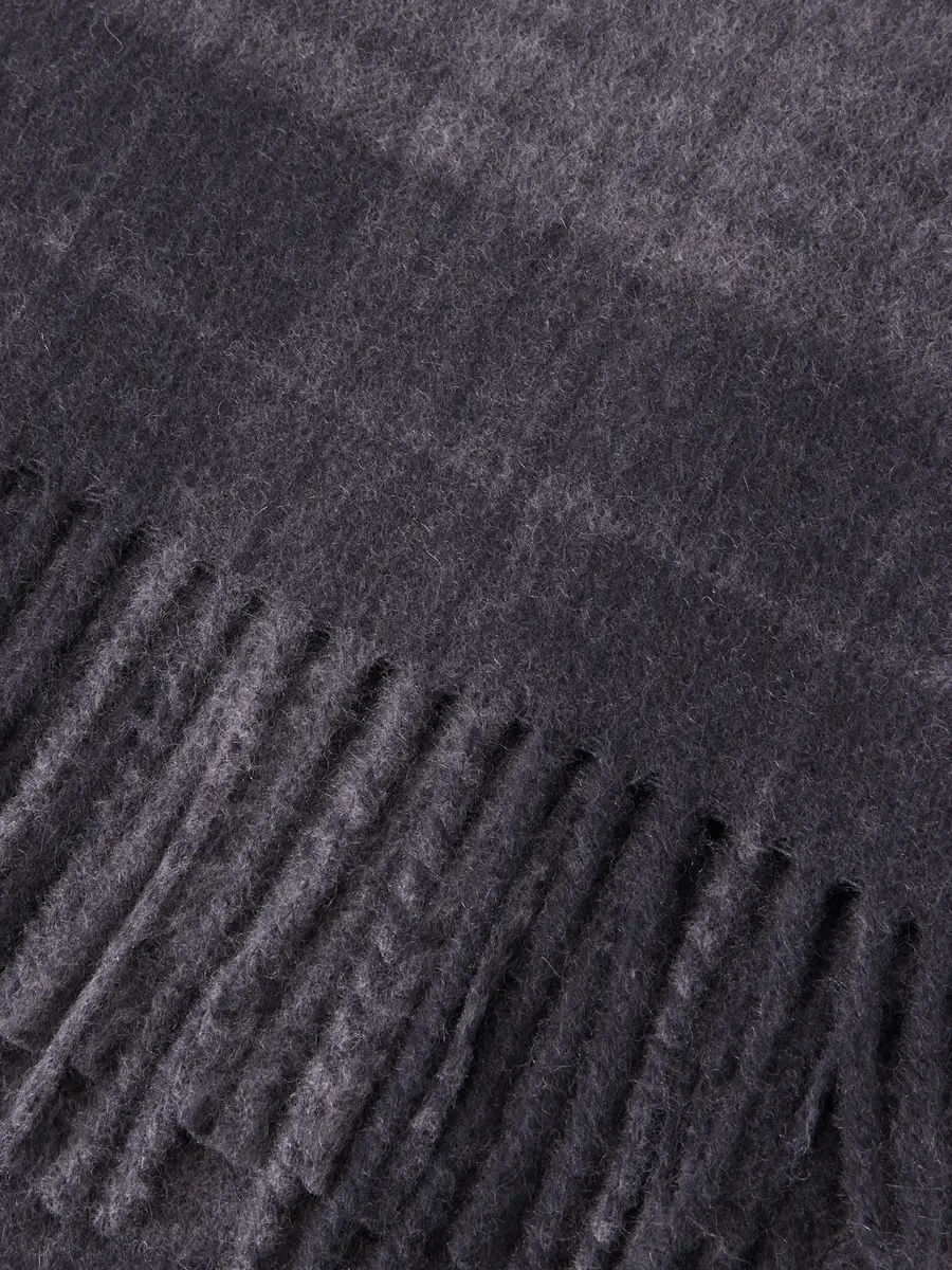 Johnstons of Elgin Glamis Fringed Checked Cashmere Scarf - Men | Thumbnail 4 Johnstons of Elgin Glamis Fringed Checked Cashmere Scarf - Men | Thumbnail 4