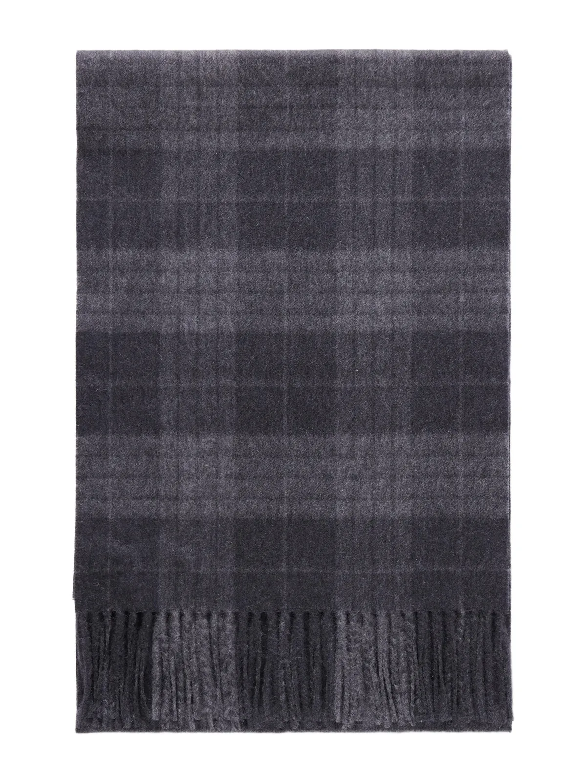 Johnstons of Elgin Glamis Fringed Checked Cashmere Scarf - Men
