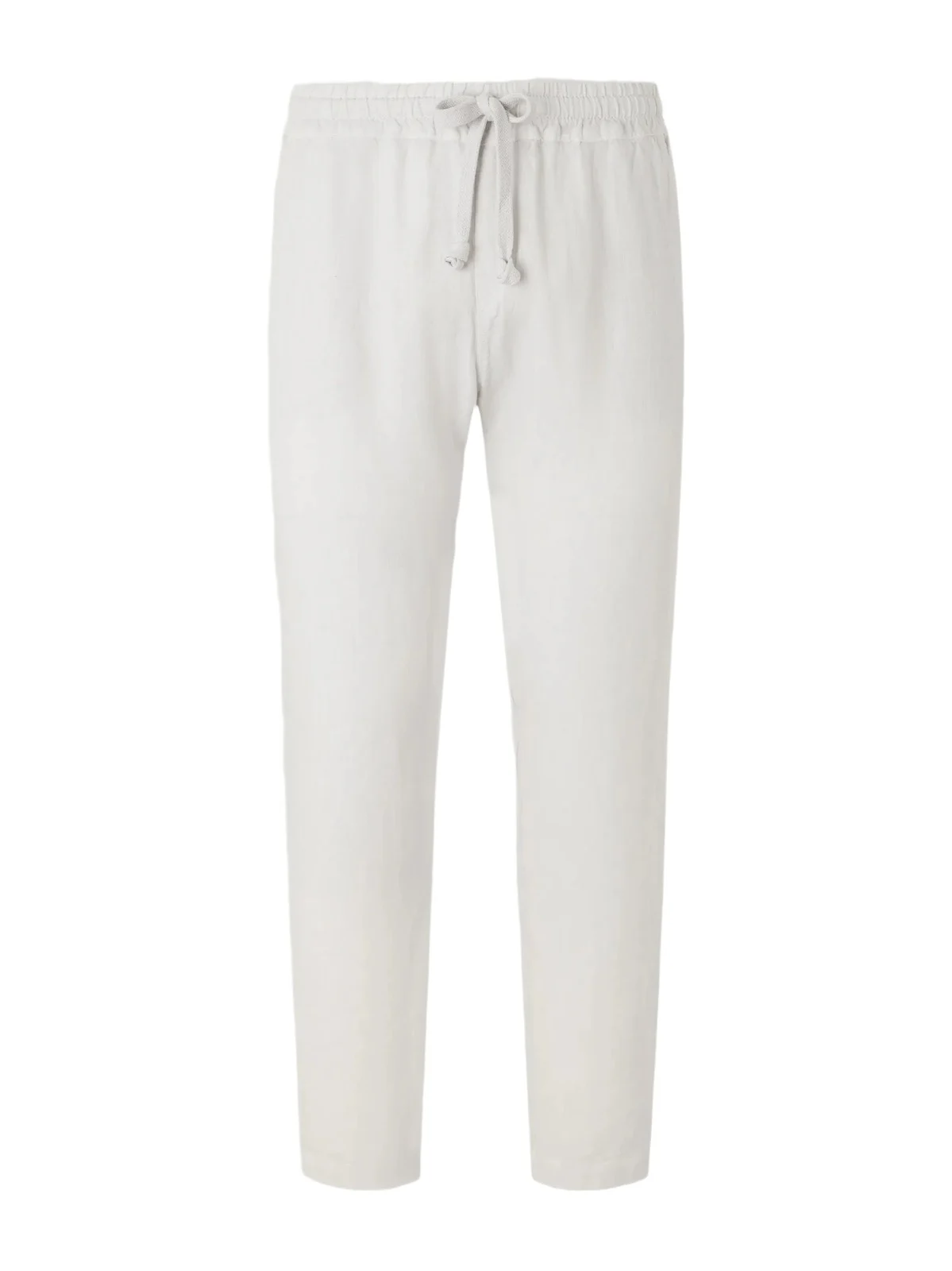 Straight-Leg Linen Drawstring Trousers - Men Straight-Leg Linen Drawstring Trousers - Men