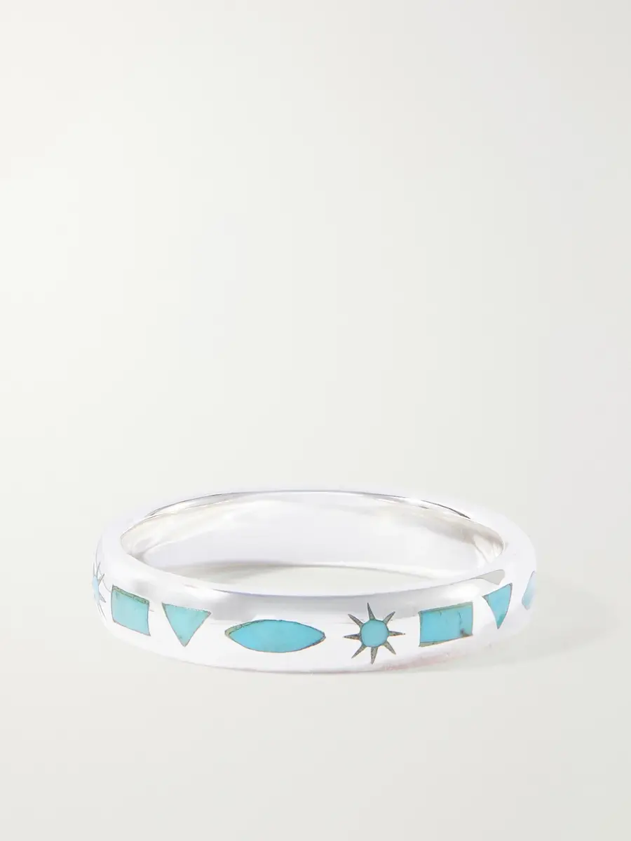 Peyote Bird Desert Spell Sterling Silver and Turquoise Ring - Men | Thumbnail 3 Peyote Bird Desert Spell Sterling Silver and Turquoise Ring - Men | Thumbnail 3