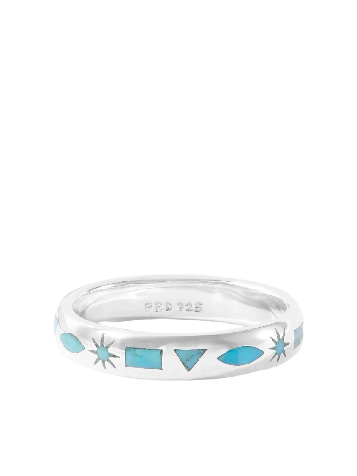 Peyote Bird Desert Spell Sterling Silver and Turquoise Ring - Men