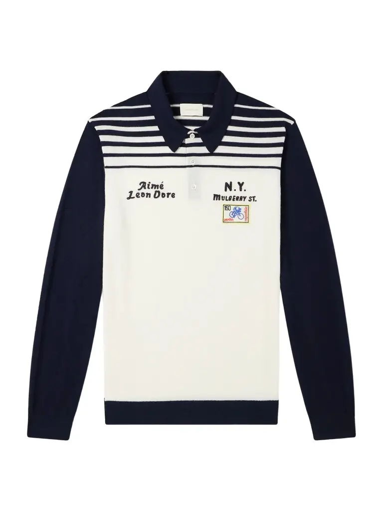 Aimé Leon Dore Logo-Embroidered Merino Wool Polo Shirt - Men