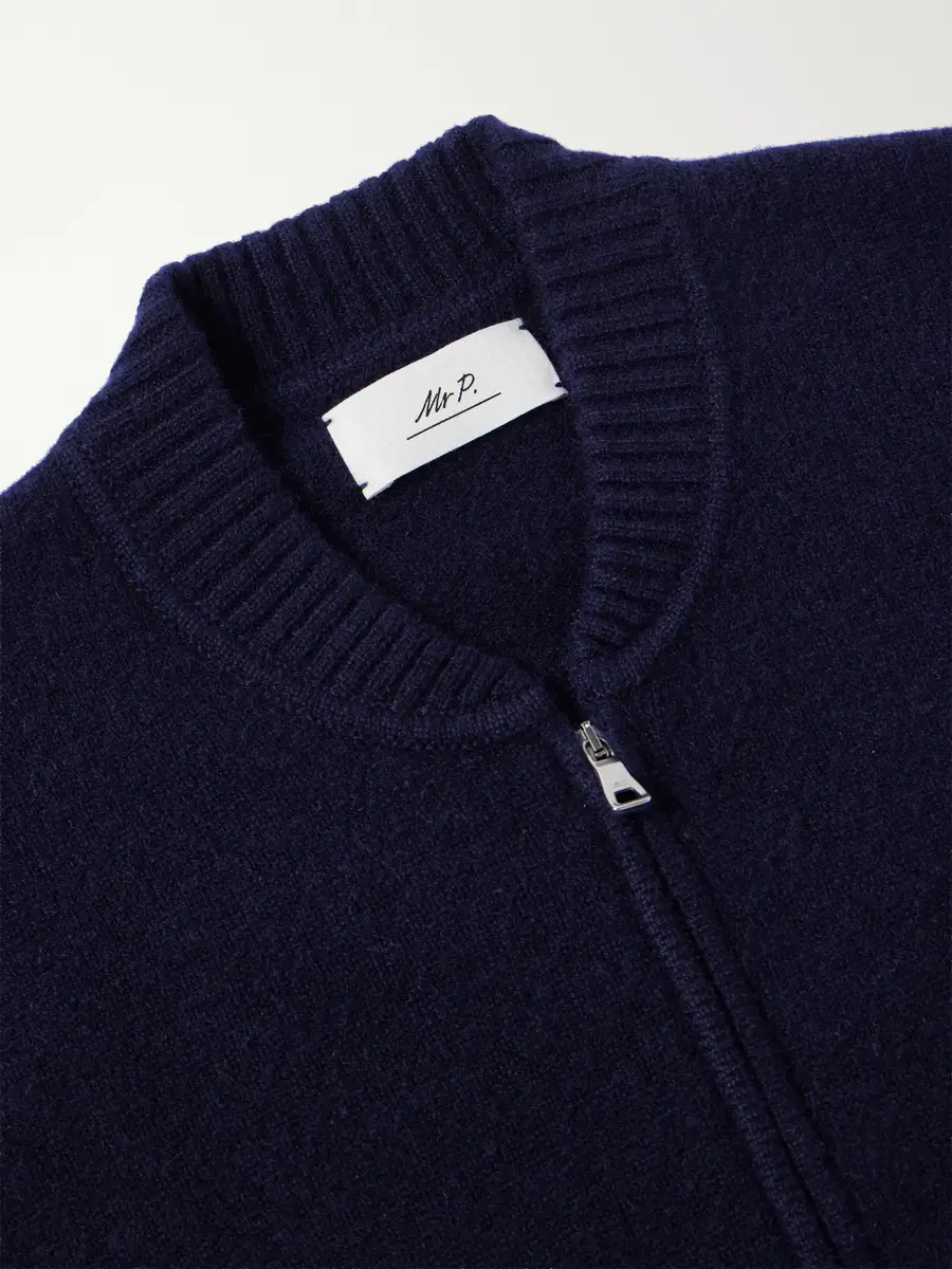 MR P. Brushed Cashmere Zip-Up Cardigan - Men | Thumbnail 6 MR P. Brushed Cashmere Zip-Up Cardigan - Men | Thumbnail 6