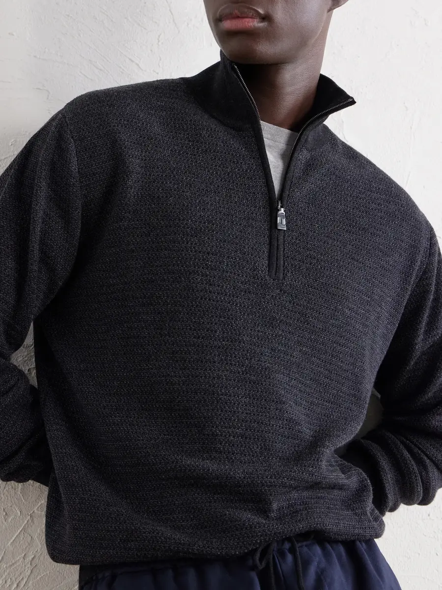 Frescobol Carioca Heitor Merino Wool Half-Zip Sweater - Men | Thumbnail 5 Frescobol Carioca Heitor Merino Wool Half-Zip Sweater - Men | Thumbnail 5