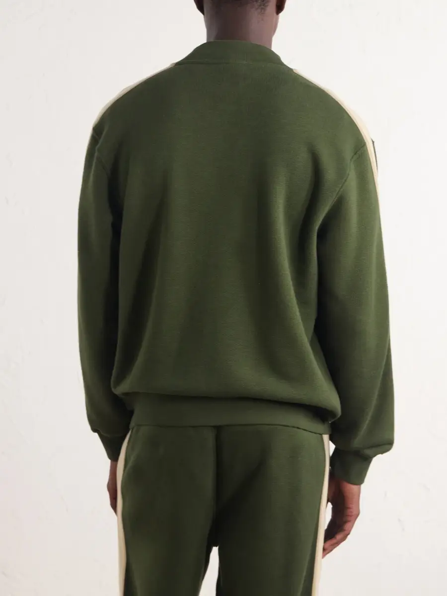 Aimé Leon Dore Saint George Logo-Embroidered Striped Cotton Track Jacket - Men | Thumbnail 4 Aimé Leon Dore Saint George Logo-Embroidered Striped Cotton Track Jacket - Men | Thumbnail 4