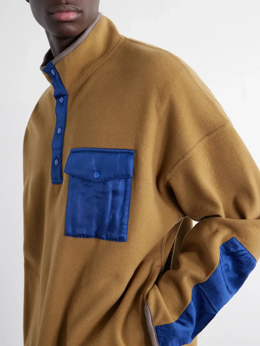 Visvim Barlow Wool-Fleece Sweatshirt - Men | Thumbnail 5