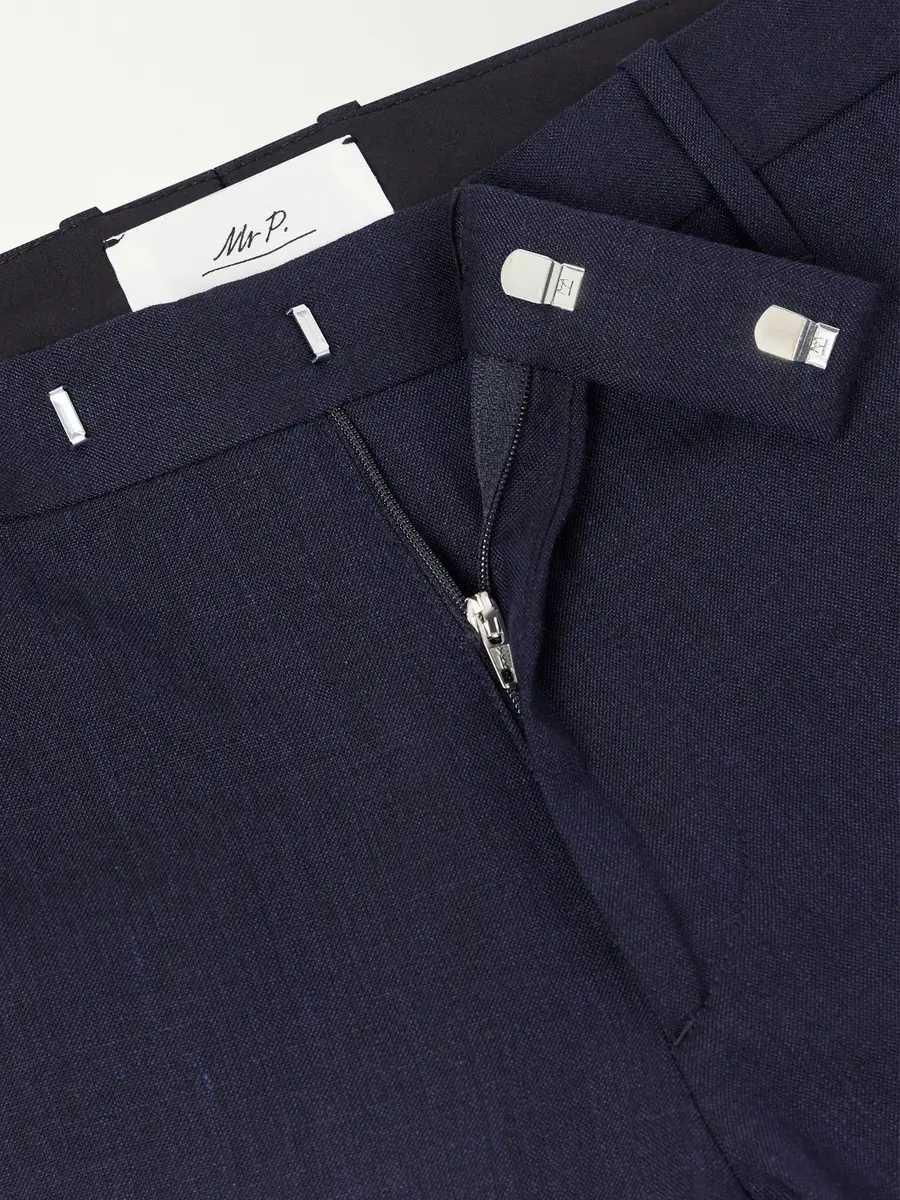 MR P. Straight-Leg Wool, Silk and Linen-Blend Trousers - Men | Thumbnail 6 MR P. Straight-Leg Wool, Silk and Linen-Blend Trousers - Men | Thumbnail 6