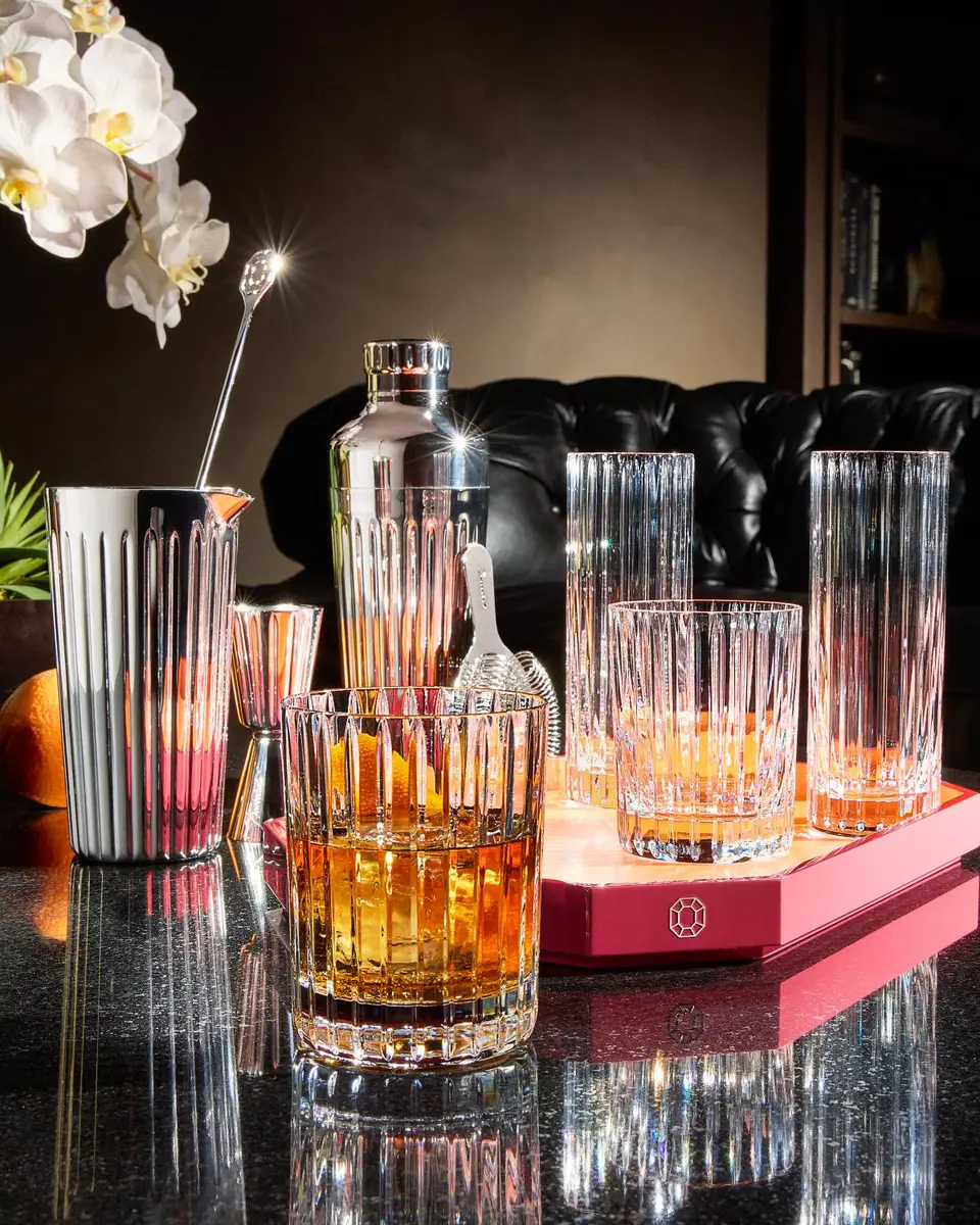 Baccarat Octagon Small Lacquered Tray, 13" | Thumbnail 4