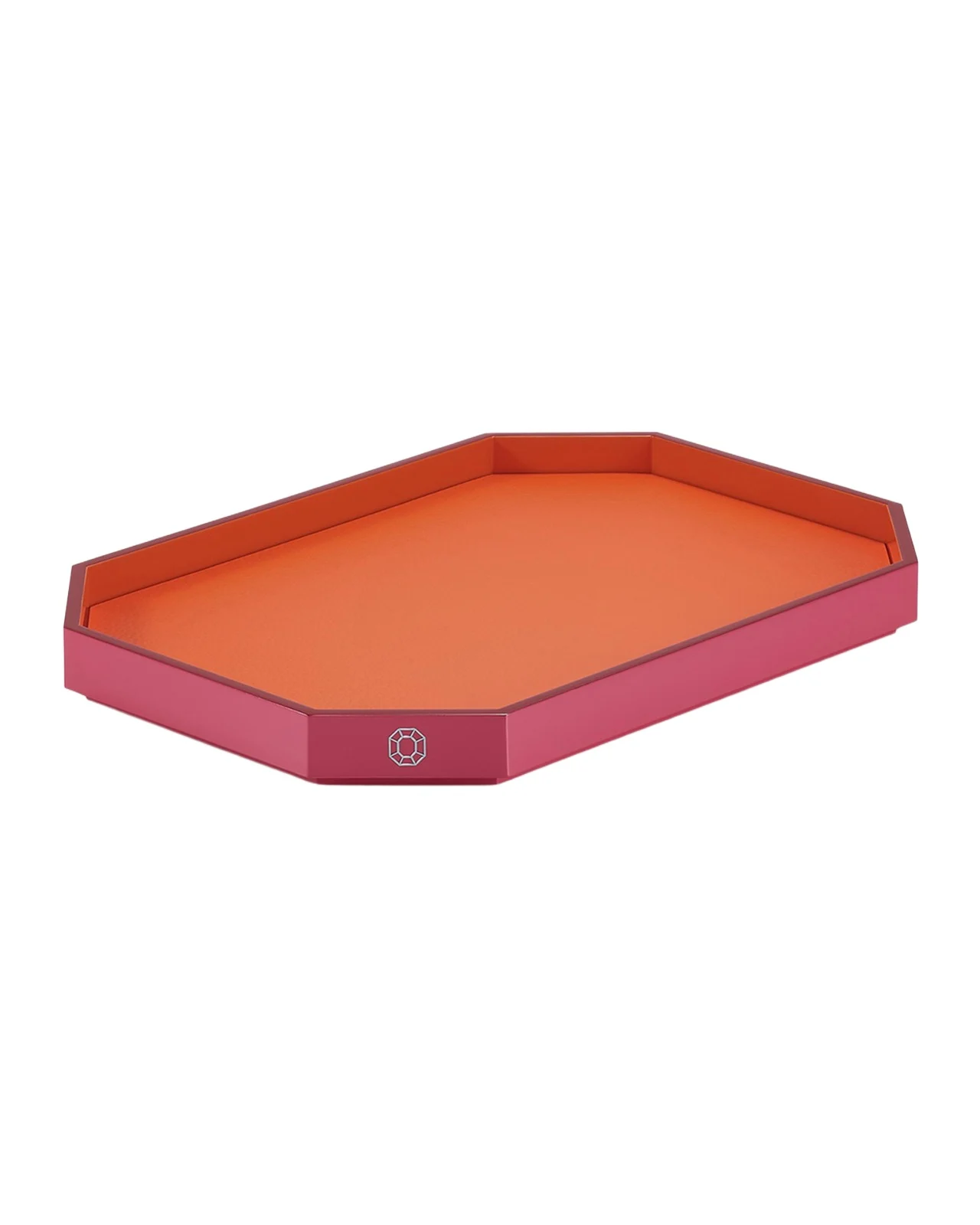 Baccarat Octagon Small Lacquered Tray, 13"