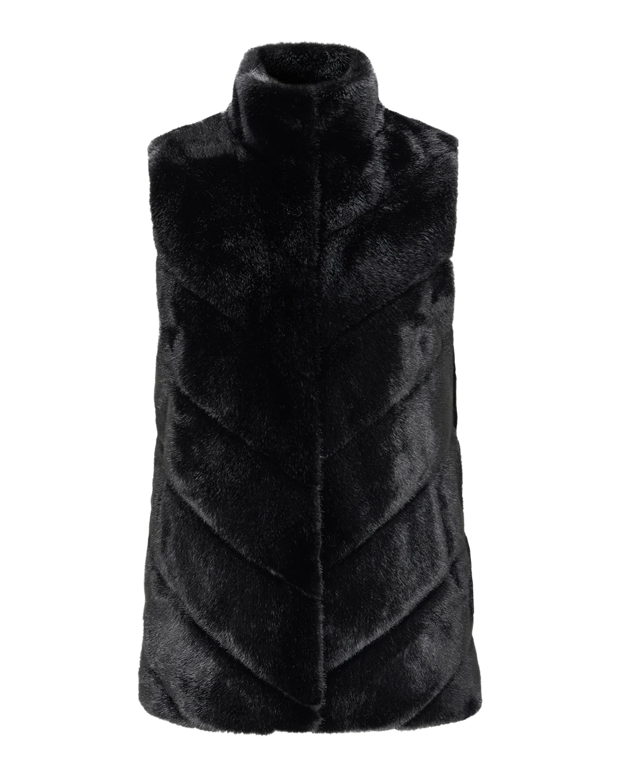 Fur-Free Chevron Faux Mink Vest Fur-Free Chevron Faux Mink Vest