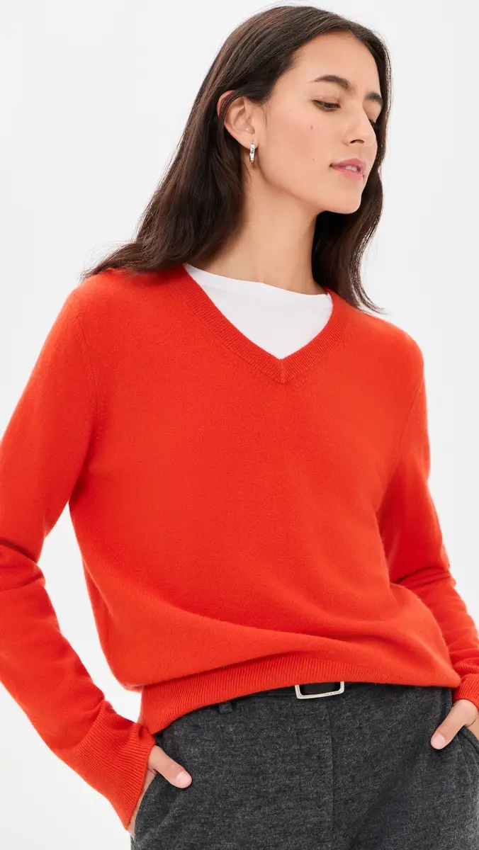 Vince Classic V Neck Sweater | Thumbnail 2 Vince Classic V Neck Sweater | Thumbnail 2