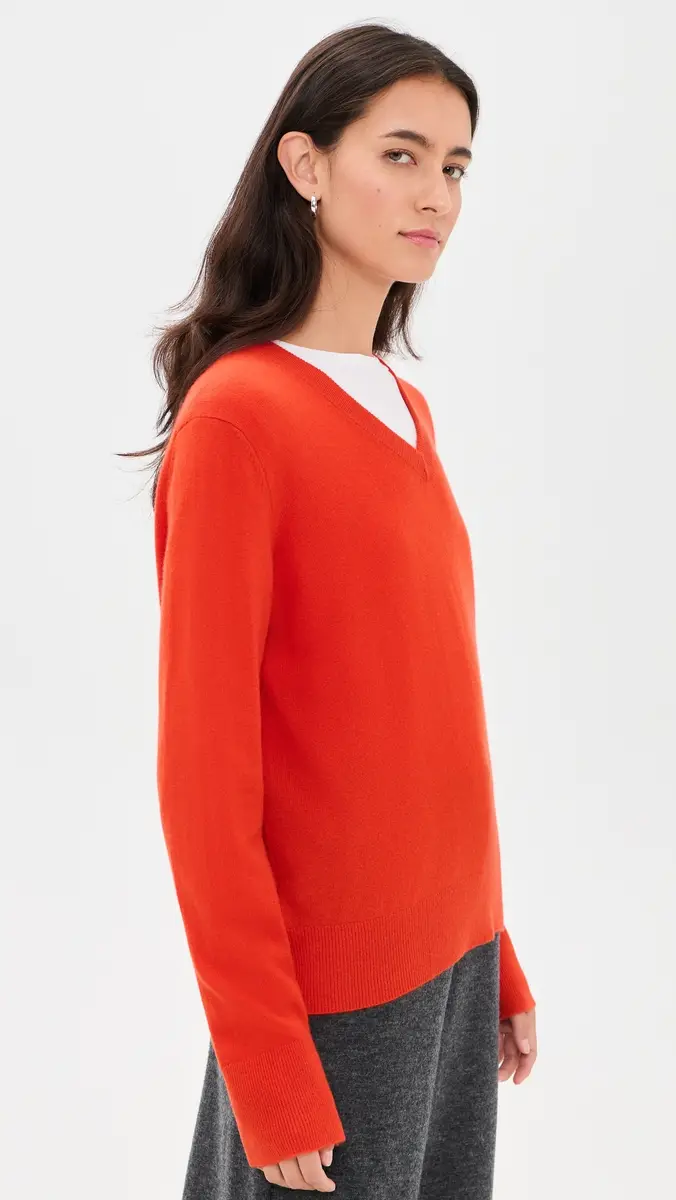 Vince Classic V Neck Sweater | Thumbnail 4 Vince Classic V Neck Sweater | Thumbnail 4