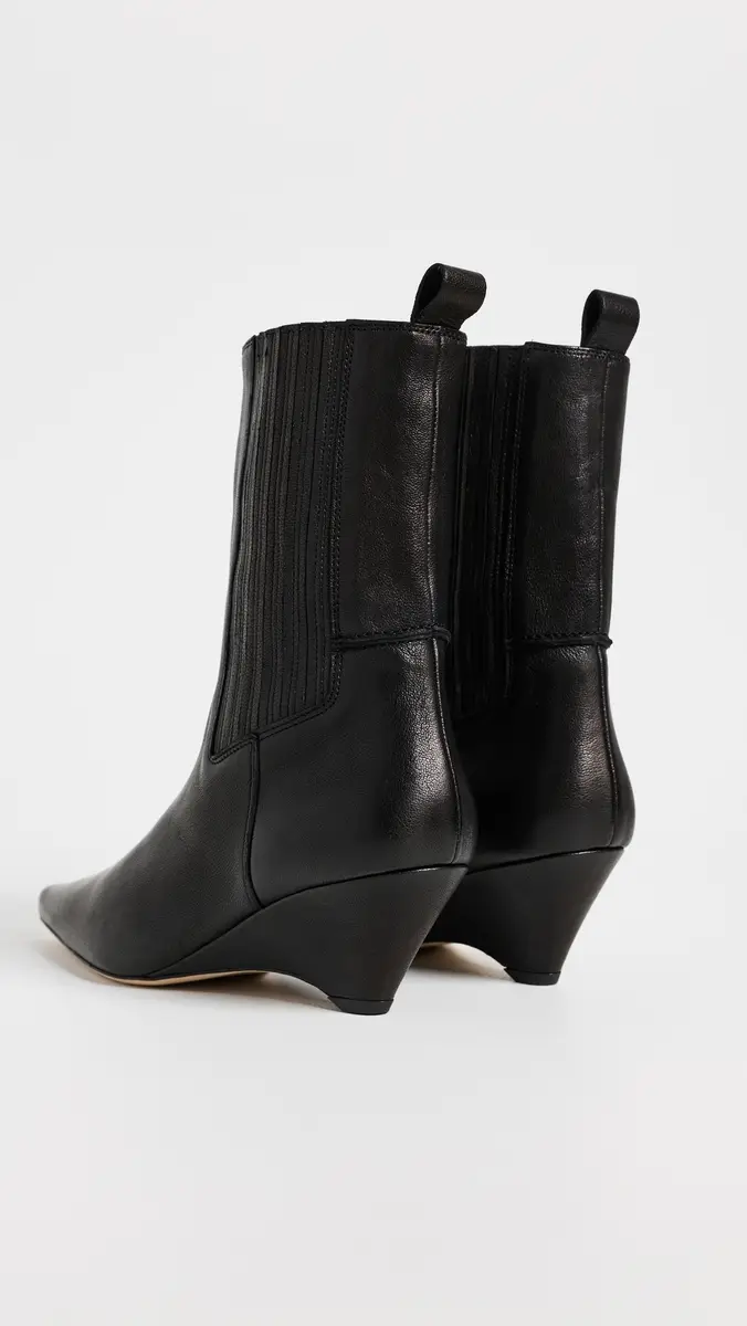 Cinq à Sept Parker Curved Wedge Leather Chelsea Boots | Thumbnail 4
