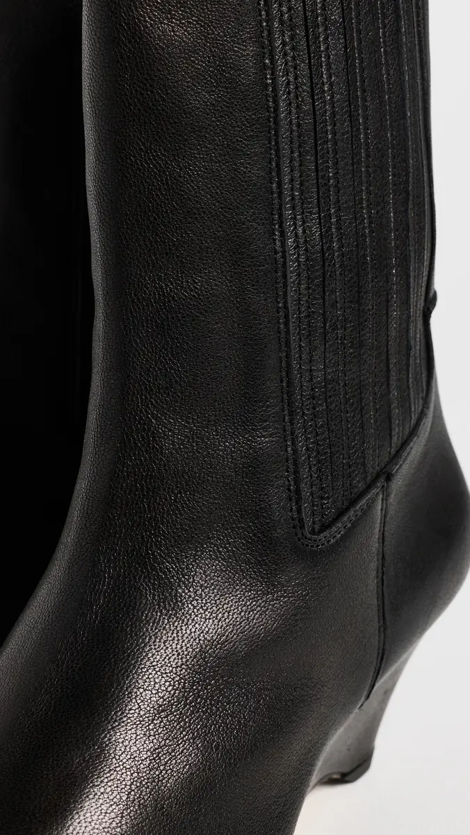 Cinq à Sept Parker Curved Wedge Leather Chelsea Boots | Thumbnail 6