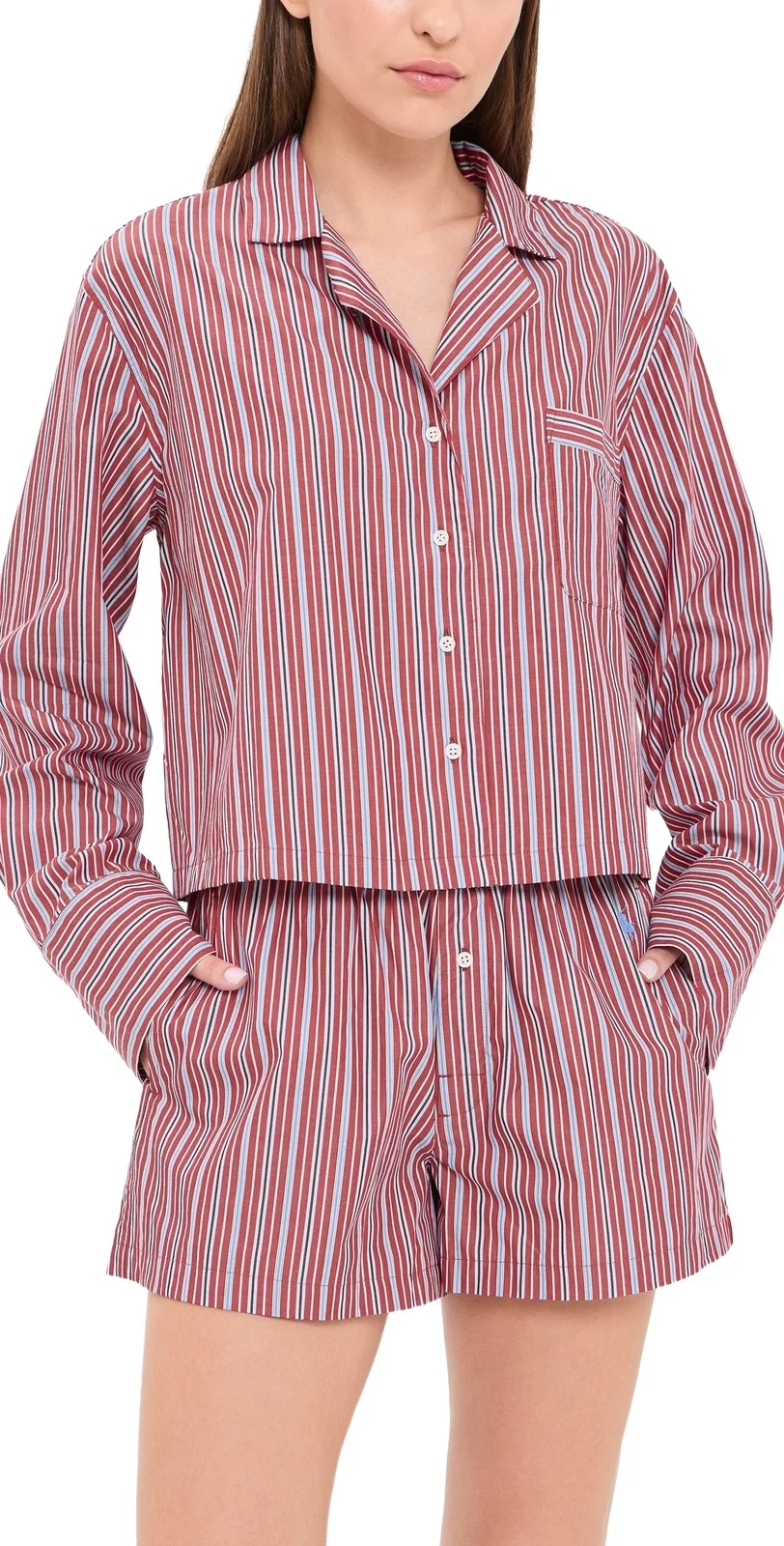 Polo Ralph Lauren Crop Shirt & Boxers Pajama Set