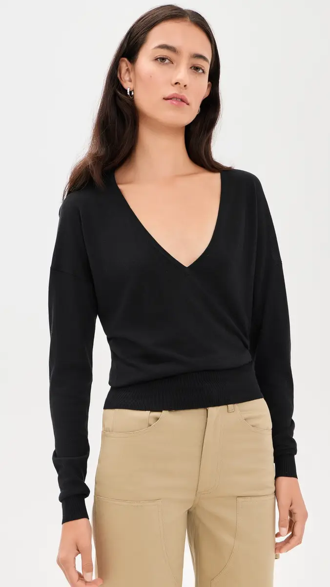 RENGGLI Silk Cashmere V Neck Sweater | Thumbnail 2 RENGGLI Silk Cashmere V Neck Sweater | Thumbnail 2