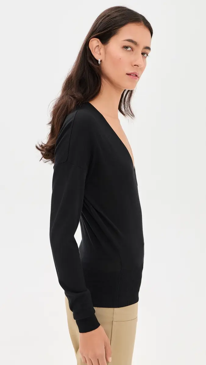RENGGLI Silk Cashmere V Neck Sweater | Thumbnail 4 RENGGLI Silk Cashmere V Neck Sweater | Thumbnail 4