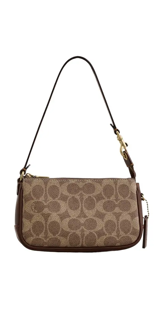 Coach Recycled Signature Leather 18 Plaza Bag