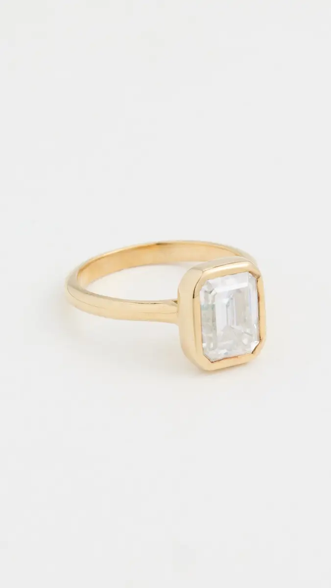 TTR Emerald-Cut Lab Grown Ring | Thumbnail 2 TTR Emerald-Cut Lab Grown Ring | Thumbnail 2