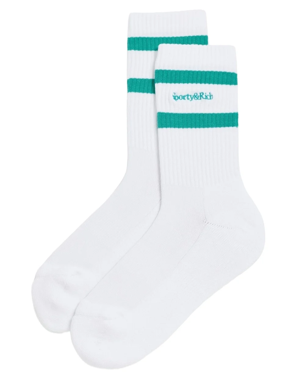 Sporty & Rich Serif Logo Socks