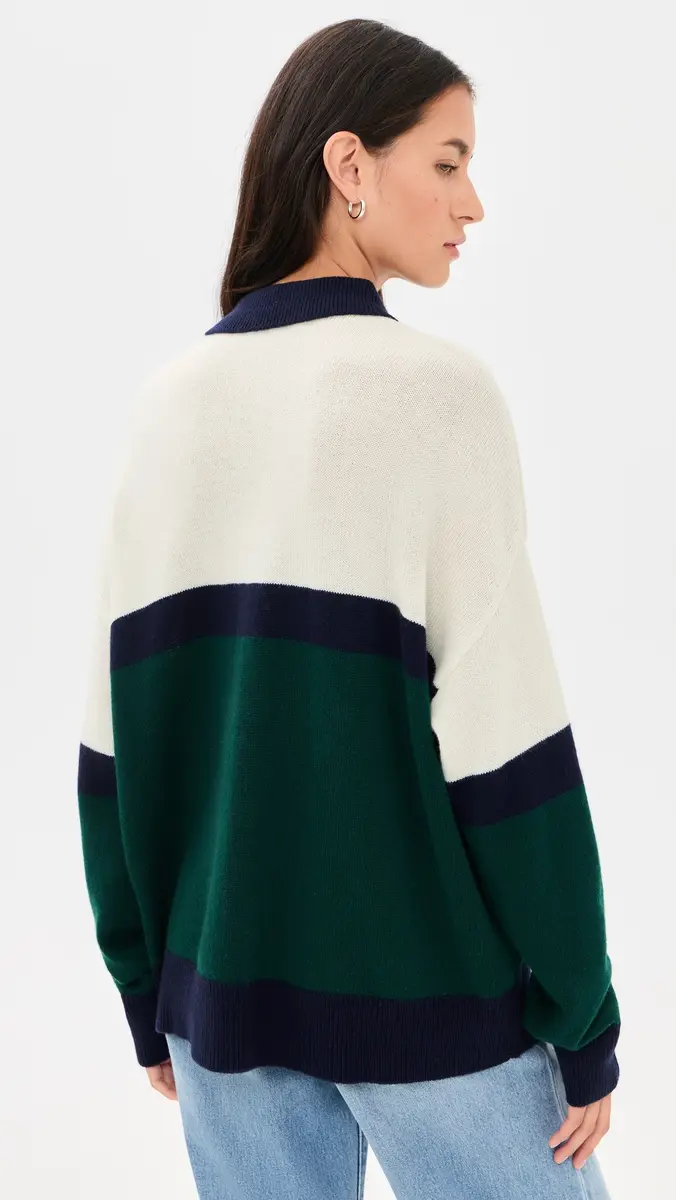 GOOD AMERICAN The Oversized Rugby Sweater | Thumbnail 3