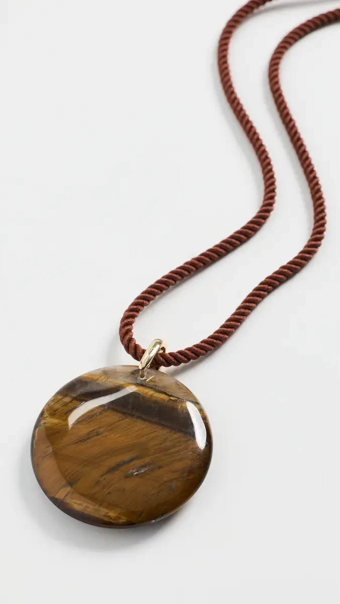 By Adina Eden Natural Stone Twisted Rope Necklace | Thumbnail 2 By Adina Eden Natural Stone Twisted Rope Necklace | Thumbnail 2