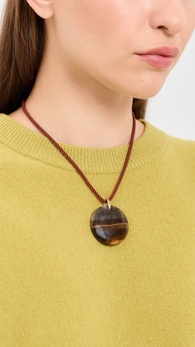 By Adina Eden Natural Stone Twisted Rope Necklace | Thumbnail 3 By Adina Eden Natural Stone Twisted Rope Necklace | Thumbnail 3