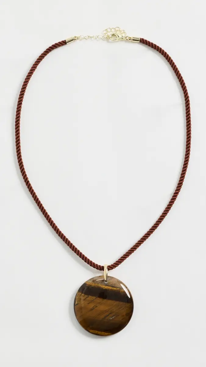 By Adina Eden Natural Stone Twisted Rope Necklace | Thumbnail 4 By Adina Eden Natural Stone Twisted Rope Necklace | Thumbnail 4