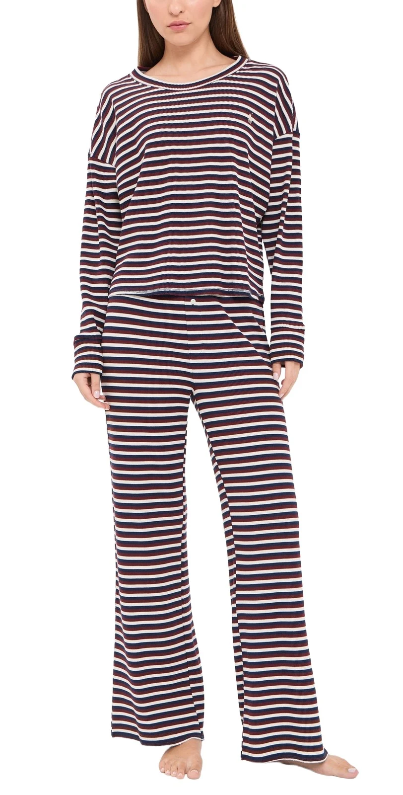 Sleep Club Waffle Knit Pajama Set Sleep Club Waffle Knit Pajama Set