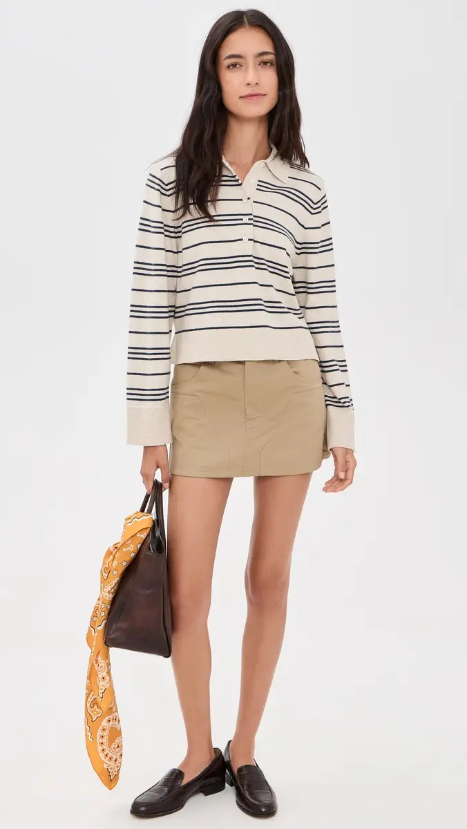 perfectwhitetee Ximena Polo Sweater | Thumbnail 5