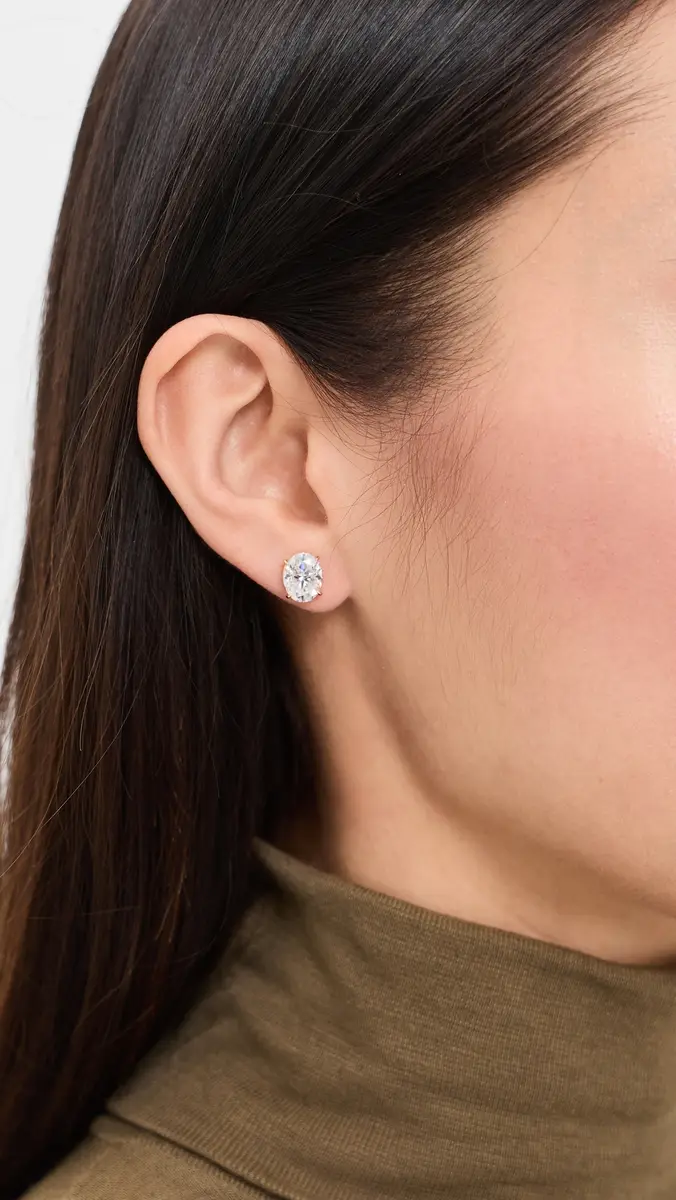 TTR Oval Lab Grown Studs | Thumbnail 3 TTR Oval Lab Grown Studs | Thumbnail 3