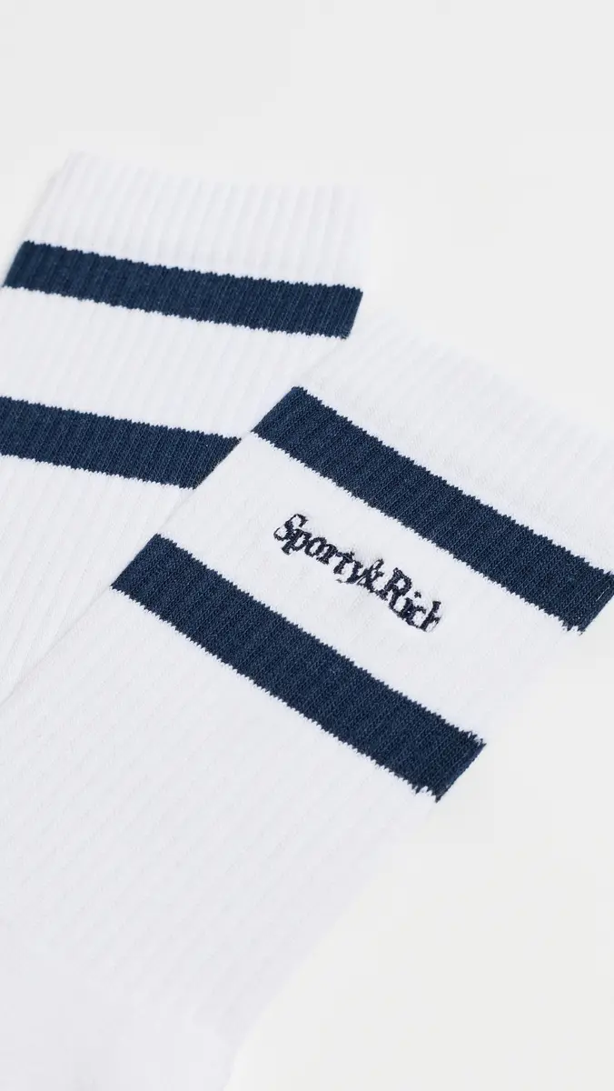 Sporty & Rich Serif Logo Socks | Thumbnail 3 Sporty & Rich Serif Logo Socks | Thumbnail 3