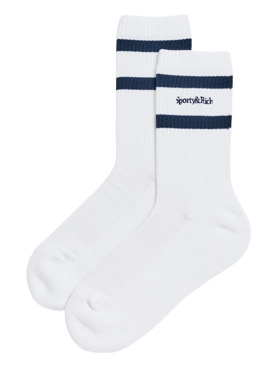 Sporty & Rich Serif Logo Socks