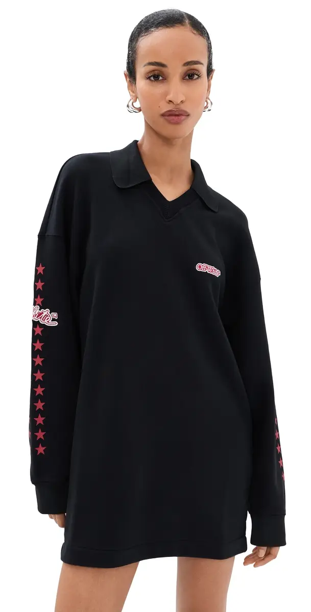 Off White Star Polo Sweatdress Off White Star Polo Sweatdress