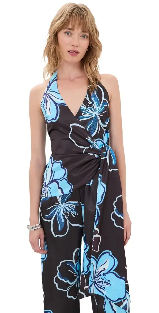 Elsie Halter Wrap Top