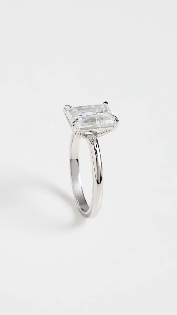 TTR Emerald Cut Lab Grown Ring | Thumbnail 4 TTR Emerald Cut Lab Grown Ring | Thumbnail 4