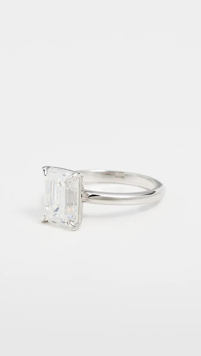 TTR Emerald Cut Lab Grown Ring | Thumbnail 5 TTR Emerald Cut Lab Grown Ring | Thumbnail 5