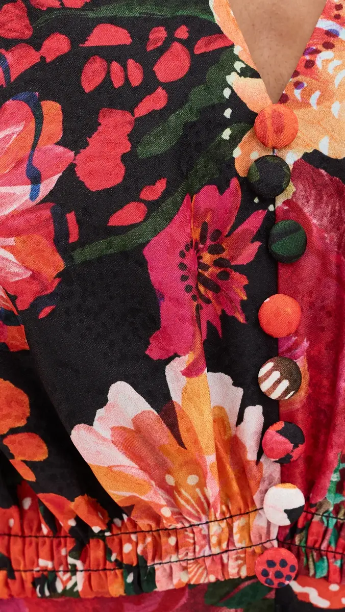 Saloni Lea Silk Long Dress | Thumbnail 6 Saloni Lea Silk Long Dress | Thumbnail 6
