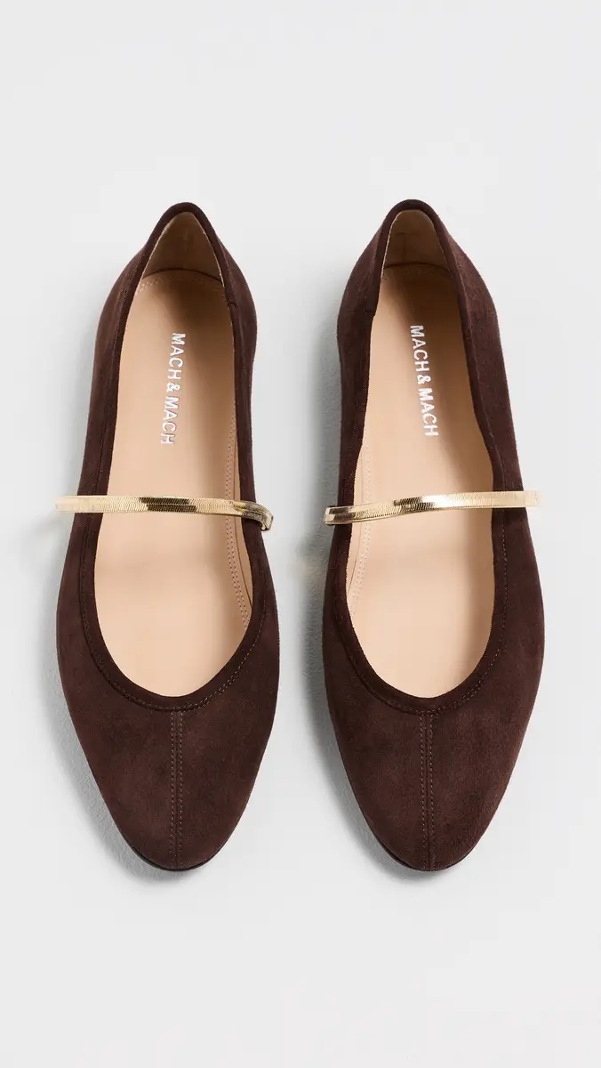 Mach & Mach Collier Chain Suede Ballerina Flats | Thumbnail 5 Mach & Mach Collier Chain Suede Ballerina Flats | Thumbnail 5