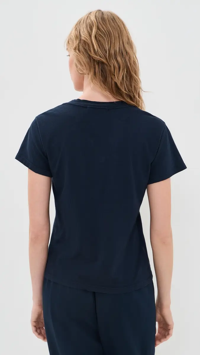 perfectwhitetee Hendrix Cotton Boxy V Neck Tee | Thumbnail 3