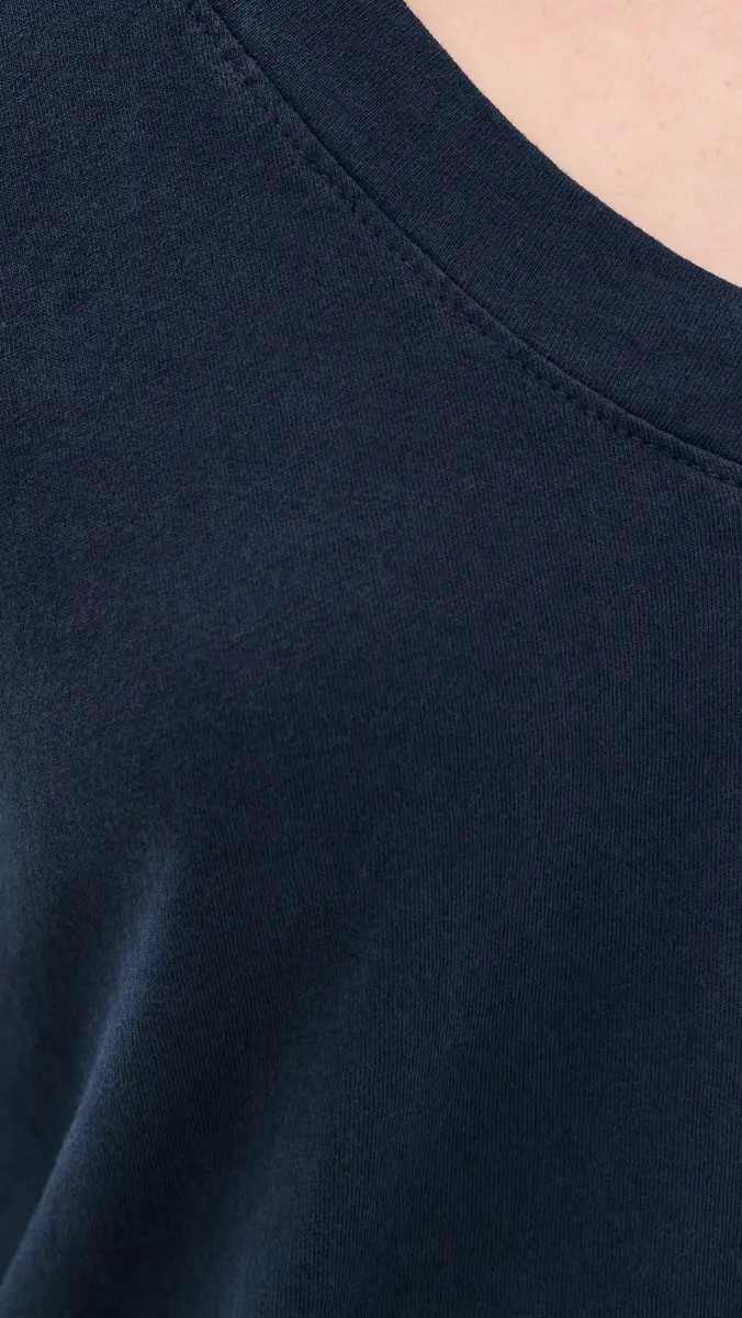perfectwhitetee Hendrix Cotton Boxy V Neck Tee | Thumbnail 6