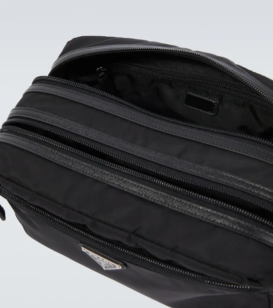 Prada Re-Nylon leather-trimmed toiletry bag | Thumbnail 3 Prada Re-Nylon leather-trimmed toiletry bag | Thumbnail 3