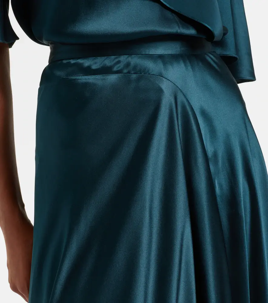 Roksanda Asha asymmetric silk satin maxi skirt | Thumbnail 3
