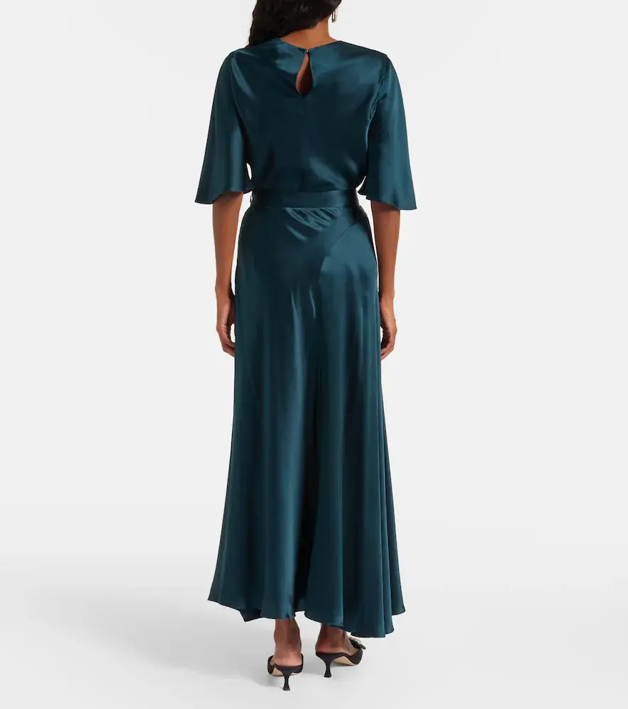 Roksanda Asha asymmetric silk satin maxi skirt | Thumbnail 4