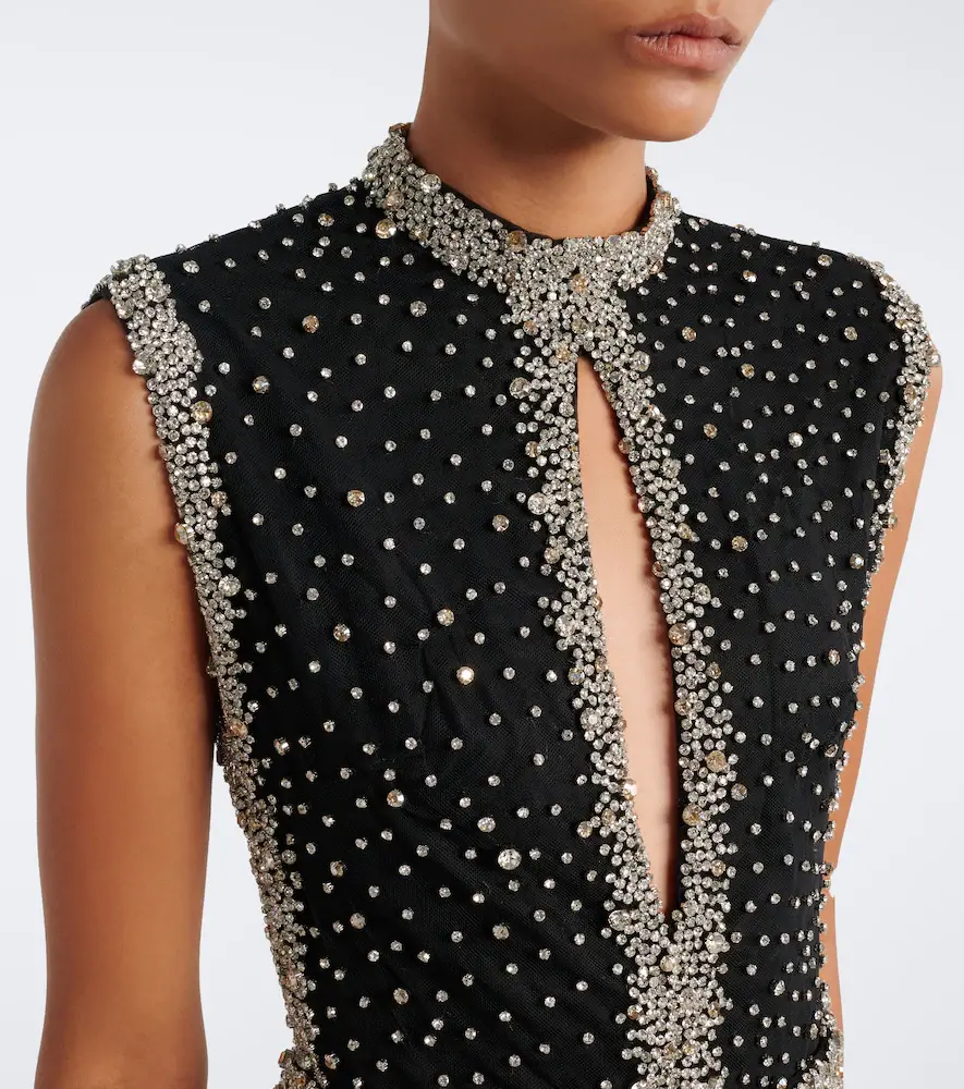 Costarellos Belina cutout crystal-embellished gown | Thumbnail 5