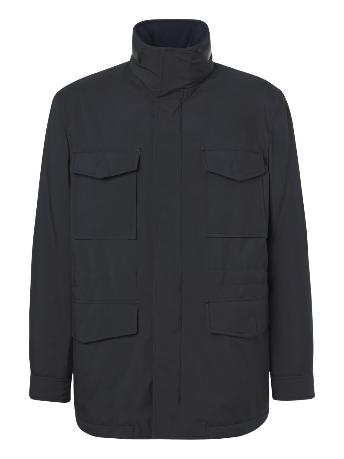 Brioni Leather-trimmed field jacket