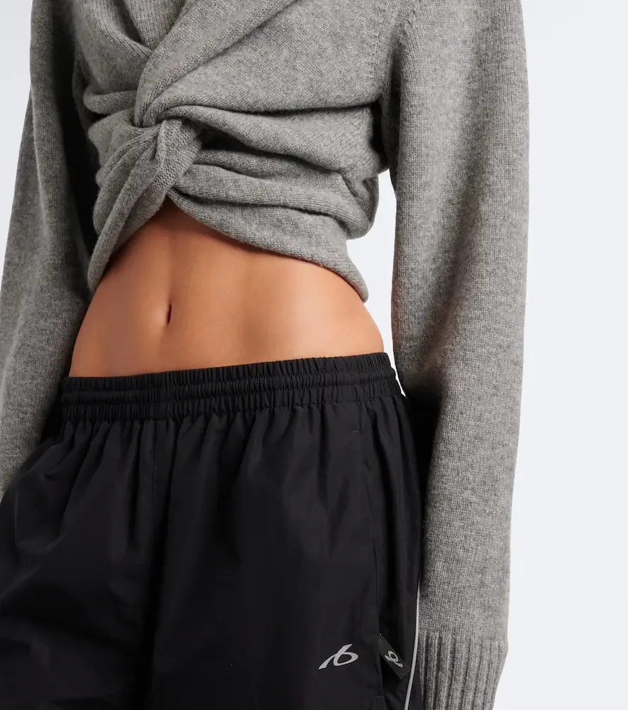 Balenciaga Cropped gathered wool sweater | Thumbnail 3 Balenciaga Cropped gathered wool sweater | Thumbnail 3