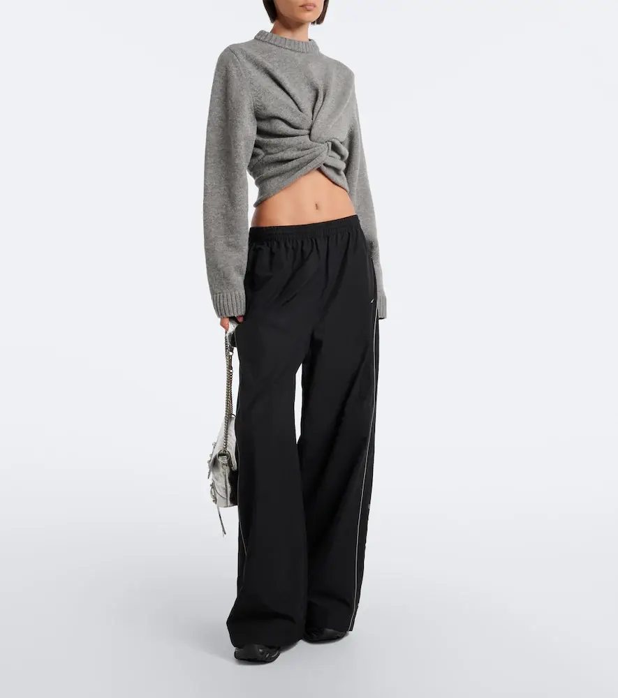 Balenciaga Cropped gathered wool sweater | Thumbnail 7 Balenciaga Cropped gathered wool sweater | Thumbnail 7
